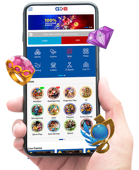 Tampilan GK8 di perangkat mobile